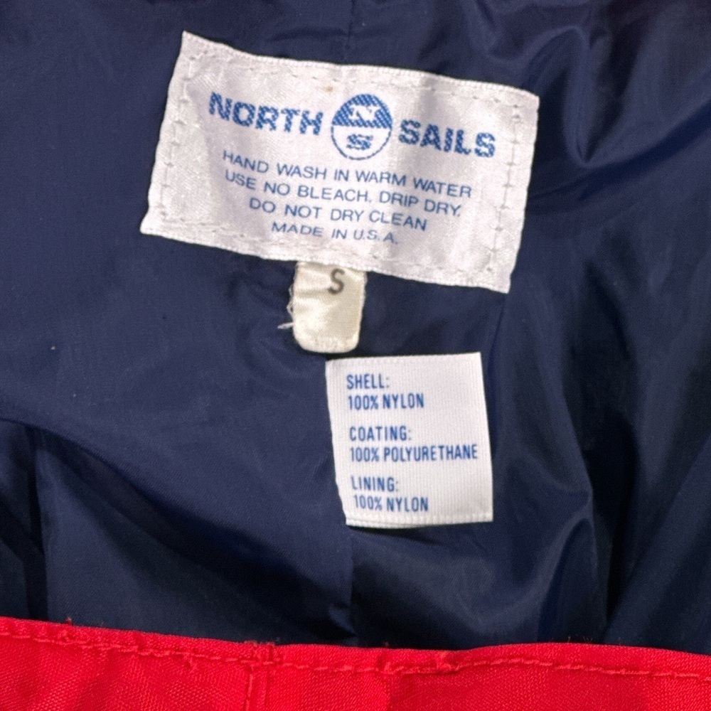 North Sails Unisex Foul Weather Rain Suit Red Small - Picture 10 of 15